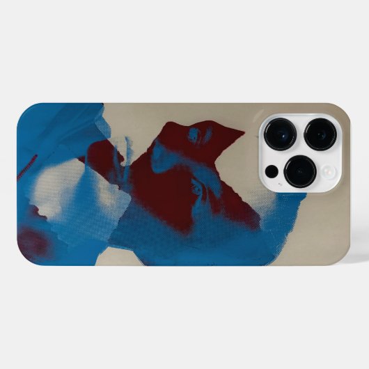 Fall eines Blaukriegers iPhone Hülle (Rückseite (Horizontal))