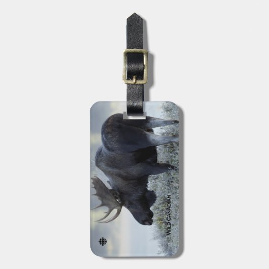 Fall - Elch Gepäckanhänger (Vorderseite vertikal)