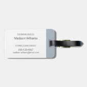 Fall - Elch Gepäckanhänger (Rückseite horizontal)