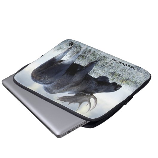 Fall - Elch Laptopschutzhülle (Vorne Knopf)