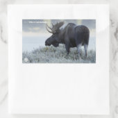 Fall - Elch Rechteckiger Aufkleber (Tasche)