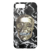 Fall: Electric Chrome Skull iPhone 7 Case-Mate iPhone Hülle (Rückseite)