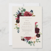 Fall Elegance Baby Shower Einladung (Vorderseite)