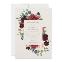 Fall Elegance Baby Shower Einladung