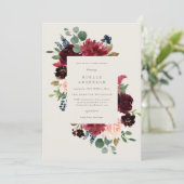 Fall Elegance Baby Shower Einladung (Stehend Vorderseite)