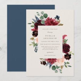 Fall Elegance Baby Shower Einladung