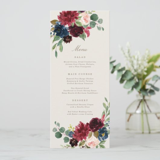 Fall Elegance Menu Menükarte (Stehend Vorderseite)