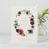 Fall Elegance Save the Date Menükarte (Stehend Vorderseite)