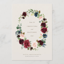 Fall Elegance Save the Date Menükarte