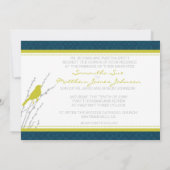 Fall Elegance Wedding Invitation Card Einladung (Rückseite)