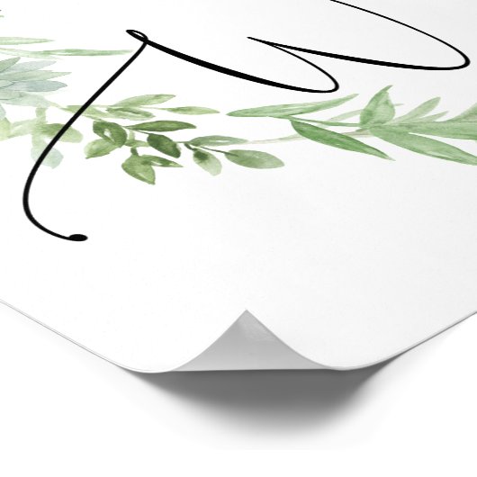 Fall Elegant Pumpkin Begrüßungszeichen Poster (Ecke)