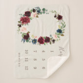 Fall Elegante Baby-Meilenstein Sherpadecke (Vorderseite)