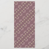 Fall Elegante Herbstleaf Menü Karte für Hochzeitse (Rückseite)