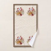 Fall Elegante Pumpkin Wasserfarbe Erntedank Bad Badhandtuch Set (Handtuch)