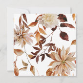 Fall Elegantes Brautparty Einladung (Rückseite)