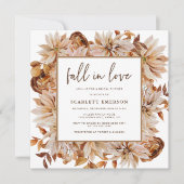 Fall Elegantes Brautparty Einladung (Vorderseite)