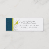 Fall-Eleganz-dünne Visitenkarte (Rückseite)