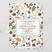 Fall-Element-Einladung Einladung (Vorne/Hinten)