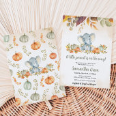 Fall Elephant Baby Dusche Einladung