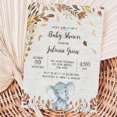 Fall Elephant Baby Dusche Einladung
