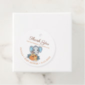 Fall Elephant Pumpkin Baby Dusche Geschenkanhänger (Beispiel)