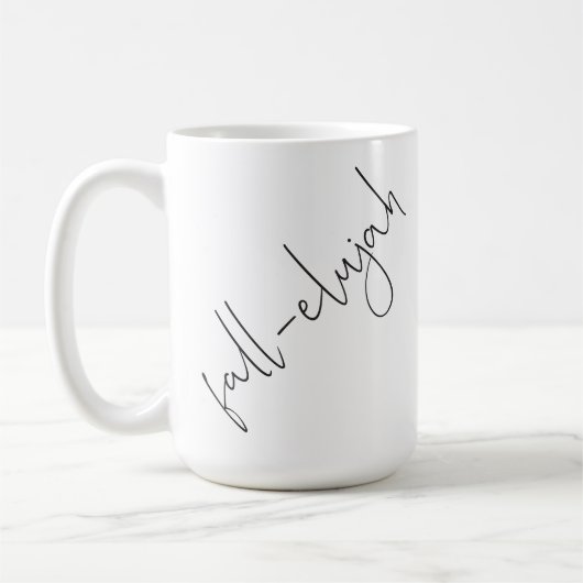 Fall-elujah (Hallelujah Es ist Fall) Kaffeetasse (Links)