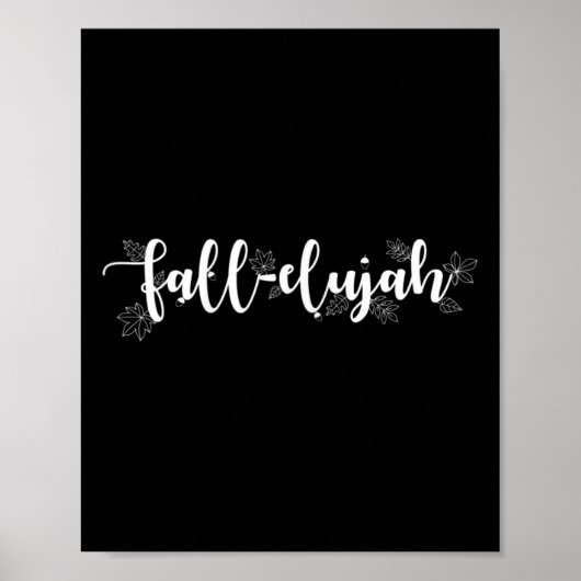 Fall-elujah T-Shirt Frauen Fall Liebe Herbst Blätt Poster (Vorne)
