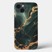 Fall Emerald Green Marble iPhone 13 Case-Mate iPhone Hülle (Rückseite)