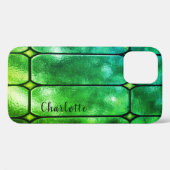 Fall Emerald Window Personalisiert iPhone 12 Case-Mate iPhone Hülle (Rückseite (Horizontal))