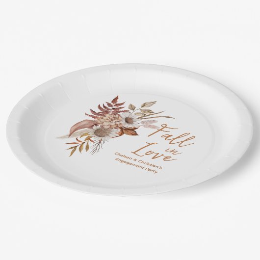 Fall-Engagement-Partei Pappteller (Schrägansicht)