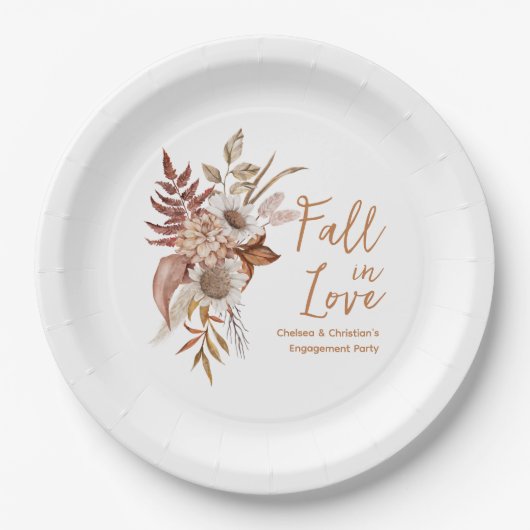 Fall-Engagement-Partei Pappteller (Vorderseite)