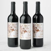 Fall-Engagement-Partei Weinetikett (Flaschen)