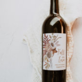 Fall-Engagement-Partei Weinetikett