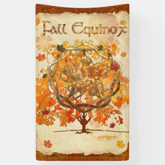 Fall Equinox Pagan Wiccan Banner (Vertikal)
