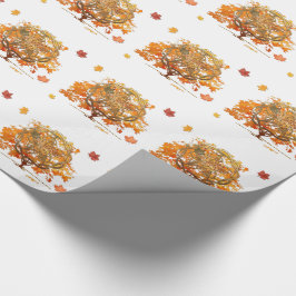 Fall Equinox Pagan Wiccan Grafik. Geschenkpapier