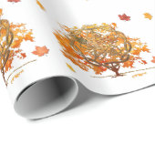 Fall Equinox Pagan Wiccan Grafik. Geschenkpapier (Rolleneckpunkt)