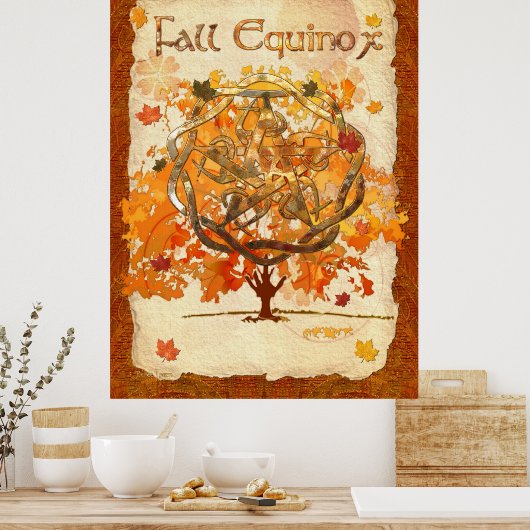 Fall Equinox Pagan Wiccan Poster (Küche)