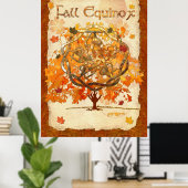 Fall Equinox Pagan Wiccan Poster (Heimbüro)