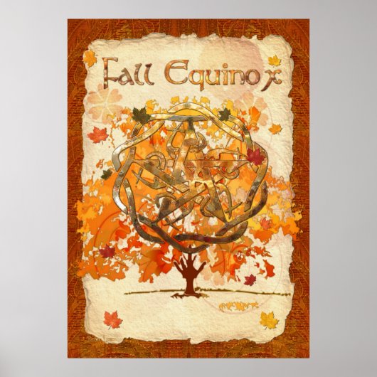 Fall Equinox Pagan Wiccan Poster (Vorne)