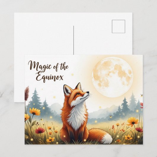 Fall Equinox Postkarte (Vorne/Hinten)