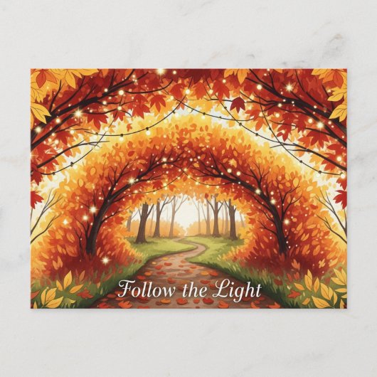 Fall Equinox Postkarte (Vorderseite)