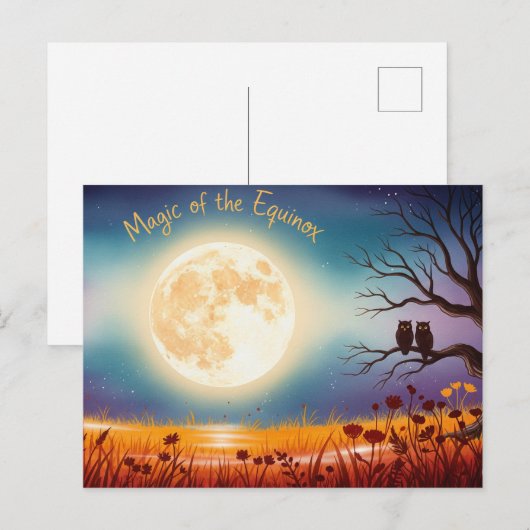 Fall Equinox Postkarte (Vorne/Hinten)