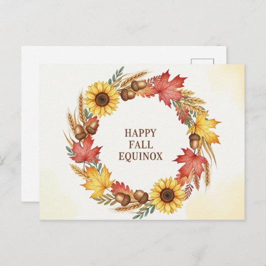 Fall Equinox Postkarte (Vorne/Hinten)
