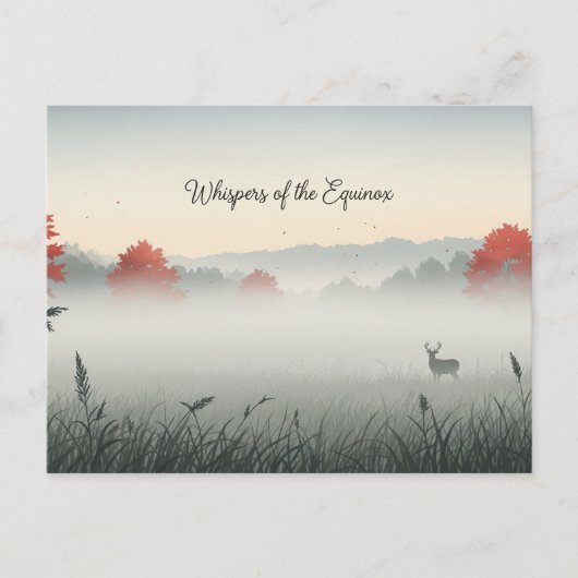 Fall Equinox Postkarte (Vorderseite)