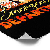 Fall Er Nurse Emergency Room Nurse School Pumpkin  Poster (Ecke)