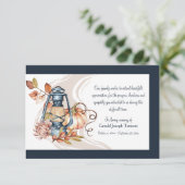 Fall Erinnerung Beerdigung Danke Karte (Stehend Vorderseite)