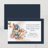 Fall Erinnerung Beerdigung Danke Karte (Vorne/Hinten)