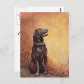 "Fall Erinnerungen" Labrador Retriever Art Postkar Postkarte (Vorne/Hinten)