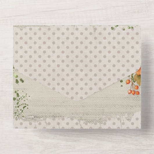 Fall Ernest Celebration All In One Einladung (Rückseite)