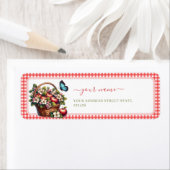 Fall Ernte Apple-Thema-Rücksendeadresse (Insitu)